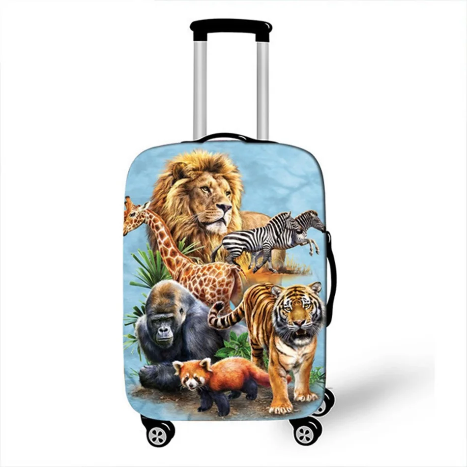 Защитный чехол для багажа с мультяшным животным единорогом, аксессуары для путешествий, водонепроницаемый утолщенный эластичный чехол для костюма, чехол для багажника 18-32 дюймов XL - Цвет: 23
