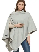 

Silver Wrap Blanket EMF protection EMF Wrap Poncho |Radiation Protection| Large Pregnancy Blanket, 5G Anti-Radiation