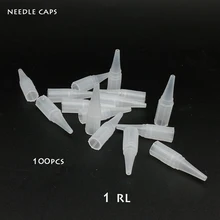 100 шт одноразовые татуировки перманентный макияж иглы Советы традиционные колпачки для игл R1 иглы крышки советы