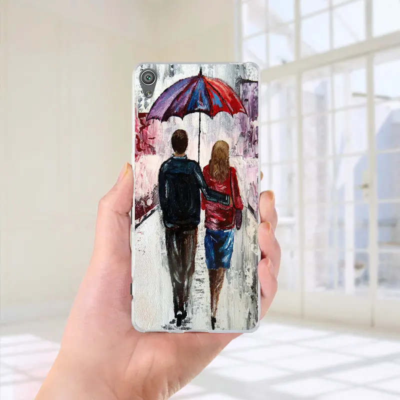 Picture 12 Пара зонтиков Картины пар Мягкий чехол для телефона из ТПУ для sony Xperia M2 M4 M5 чехол XA; XZ Z Z1 Z2 Z3 Z4 Z5 компактный E3 E5 T3 - Цвет: Picture 12
