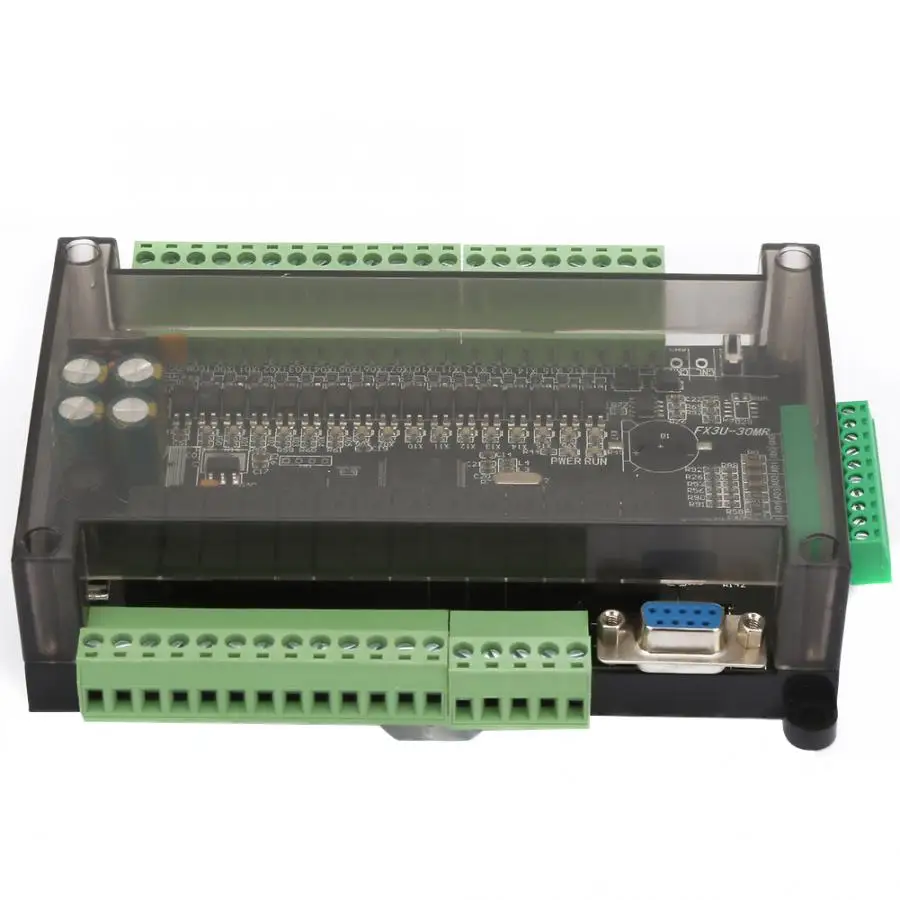 DC24V PLC промышленная плата управления FX3U-30MR 6AD 2DA с RTC RS485 RTU коммуникационная оболочка