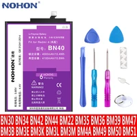 NOHON Batterie Für Xiaomi Redmi 4A 5A 5 Plus 3 3S 4 4X Pro Mi 4C 5S BN30 BN34 BN42 BN44 BM22 BM35 BM36 BM39 BM47 Original Bateria