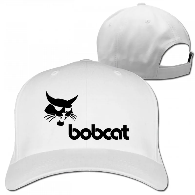 Бейсбольная кепка с логотипом Bobcat для мужчин и женщин, Кепка-Дальнобойщик, модная Регулируемая Кепка - Цвет: 1-White