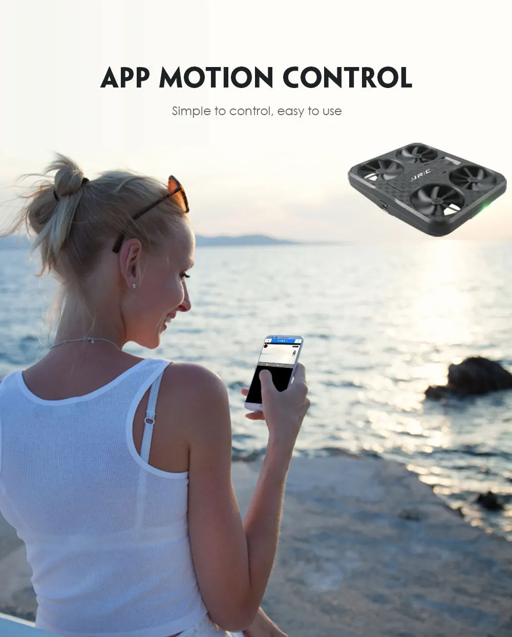JJRC H59 WiFi FPV RC Drone 720P Camera Vision Optical Flow Positioning Visual Tracking G-sensor Control Quadcopter (16)