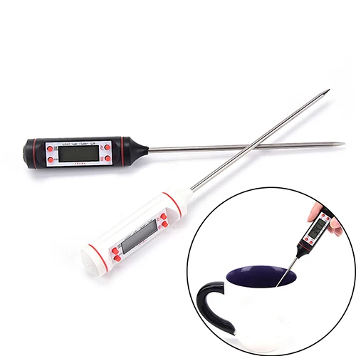 Random Color Electronic Digital Thermometer Instruments Hydrometer Meat Food Probe Temperature Sensor Kitchen Cooking