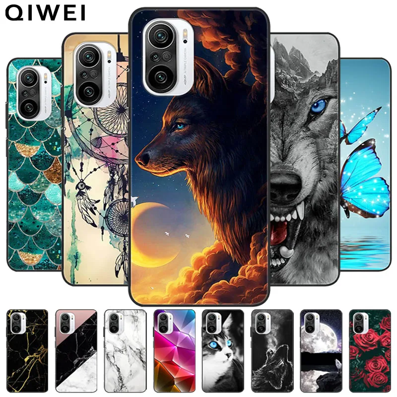 Per Xiaomi Mi 11I 5G Custodia Cartoon Wolf Custodia Morbida In Silicone Per Xiaomi Mi 11I 5G Cover Posteriore Protettiva Mi 11I Mi11I Capas
