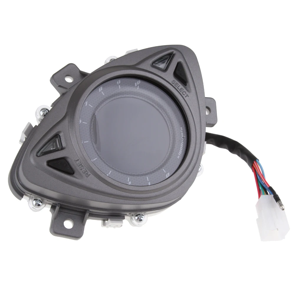 Waterproof 7 Color LED Instrument Odometer Digital Speedometer Tachometer Fit for Yamaha Rsz100 Motorbike Modified Accessories