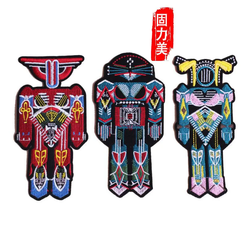 Термонаклейки для одежды в виде милого робота 3 шт. | Дом и сад