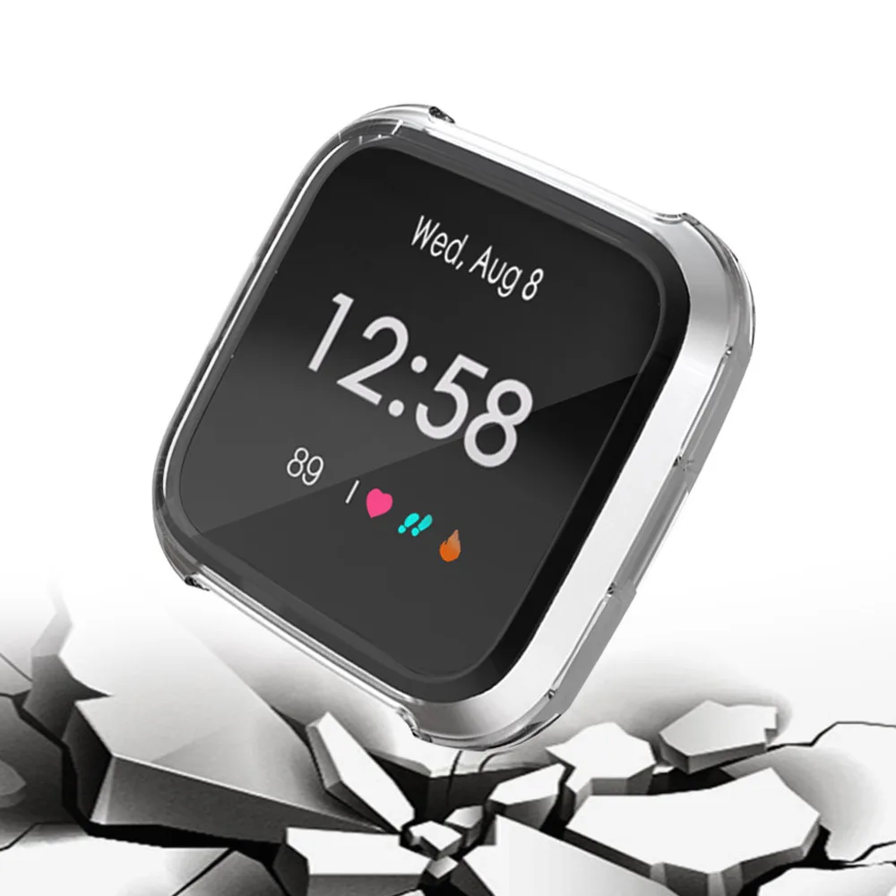 CARPRIE 1 шт/2 шт прозрачный ТПУ защитный силиконовый чехол для Fitbit versa Lite Смарт-часы умные часы устойчивая к царапинам пленка