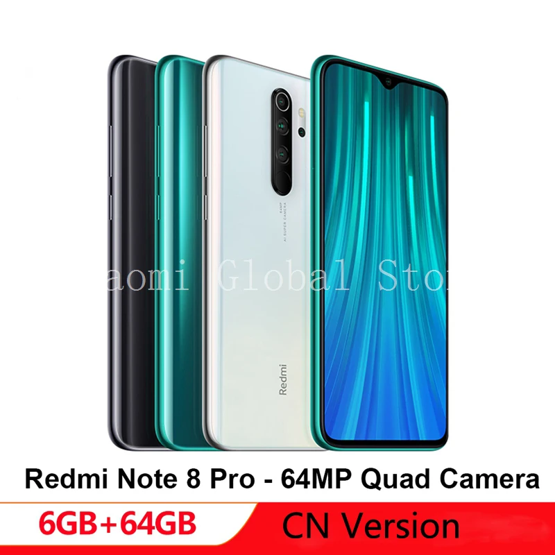 

Chinese Version Xiaomi Note 8 Pro 6GB RAM 64GB ROM Mobile Phone Helio G90T Quick Charging 4500mAh Battery NFC 64MP SmartPhone