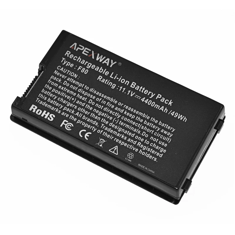 Apexway Аккумулятор для ноутбука Asus F80 F80Cr F80s F81 F81E F81Se F83 F83Cr F83E F83S F83Se F83T F83V F83VD F83VF K41