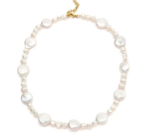 Модные звенья цепи bijoux Ожерелье из нержавеющей стали богемная жемчужная подвеска в стиле барокко ожерелье весна-слинг закрытие MATERA ожерелье - Окраска металла: 6