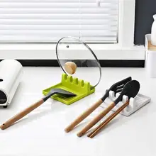 TANG SONG 4PCS Pot Clips Pot Spoon Holder Flex Spoon Rest Silicone and Stainless Steel Anti-Scald Grip Easy Pot Fixed Clamp