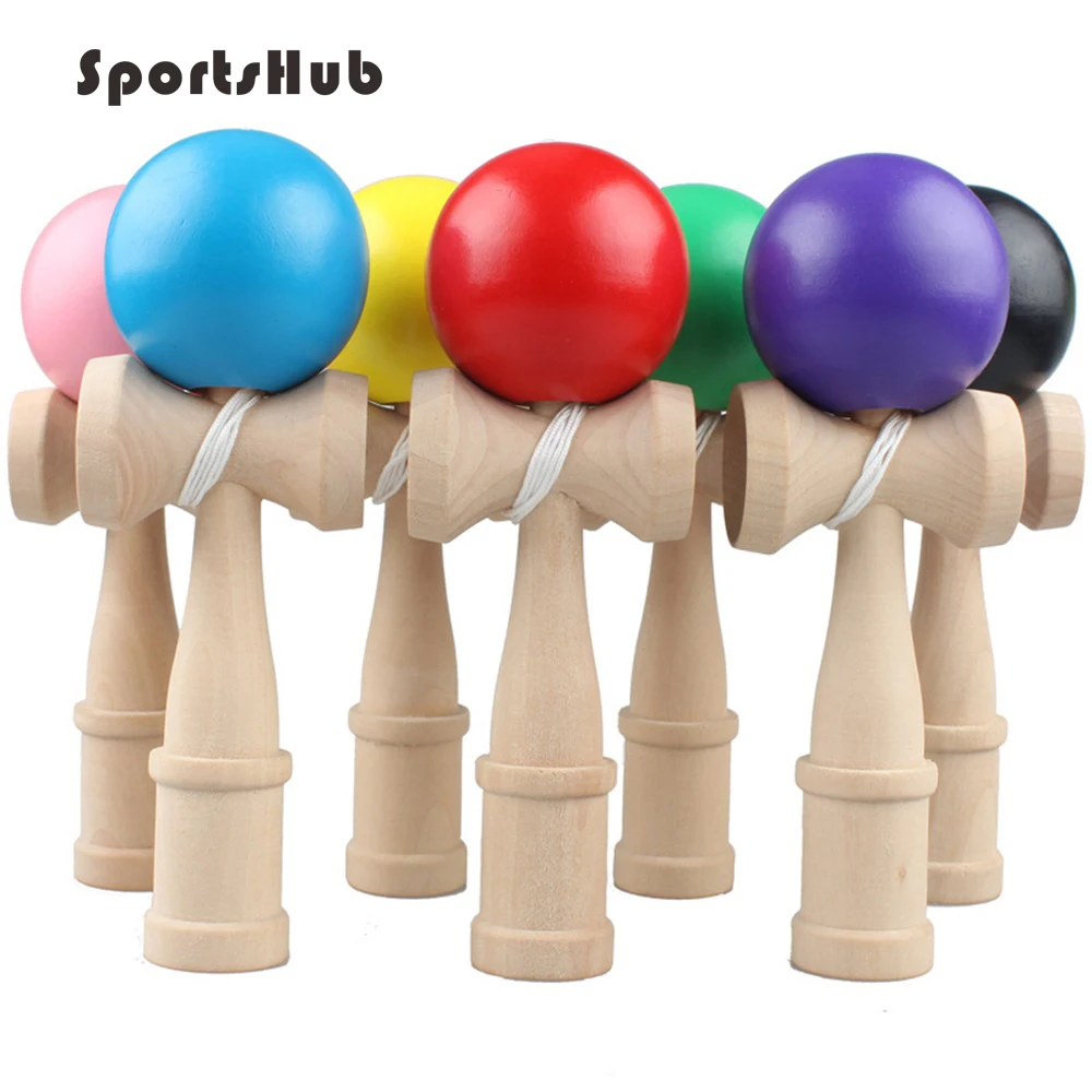 

1pc Kendama Wooden Toys Outdoor Sports Toy Balls Skillful Juggling Ball toy For Children Strings Professional Adult TH0073