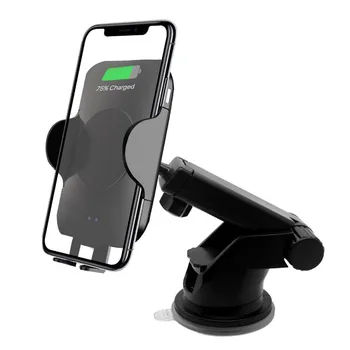 

For iPhone X 8 7 Samsung Infrared Induction Car Wireless Charger 10W QI Fast Wireless Car Charger with Suction Cup + Air Outlet
