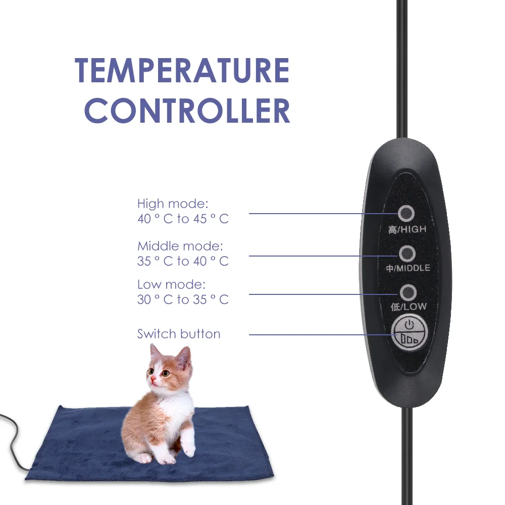 USB 5V2A Безопасная электрическая грелка 30x24 см подогреваемый коврик для животных для собак кошек моющиеся зимние грелки для домашних животных грелка одеяло