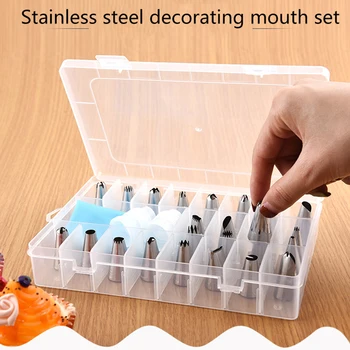 

Silicone Pastry Bag Nozzle DIY Cake Decorating Tip Set Icing Piping Cream Cookie Baking Decor Tools Stainless steel nozzle set