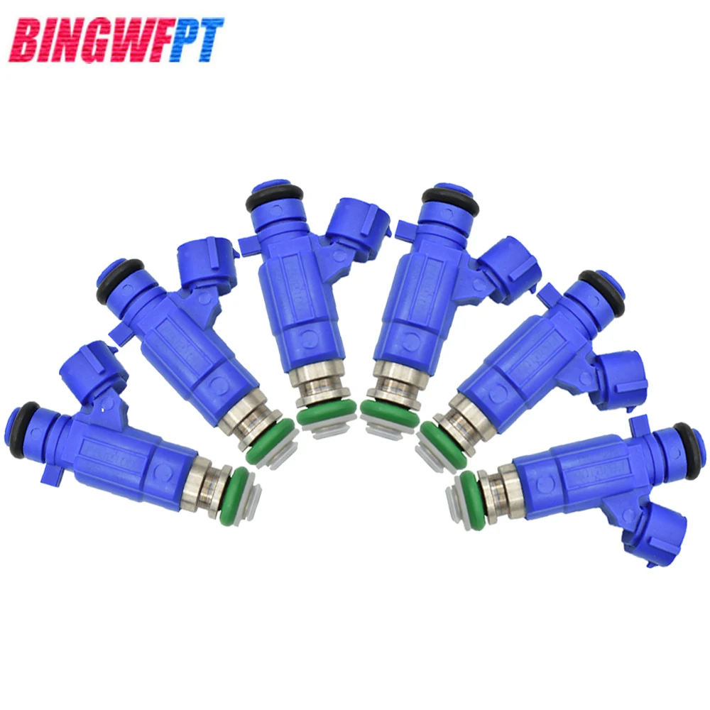 Ugello Iniettori Carburante 6 Pezzi Per Nissan Gtr Skyline R34 Rb25Det 2.5 16600-Aa500 Fbje100 16600Aa500