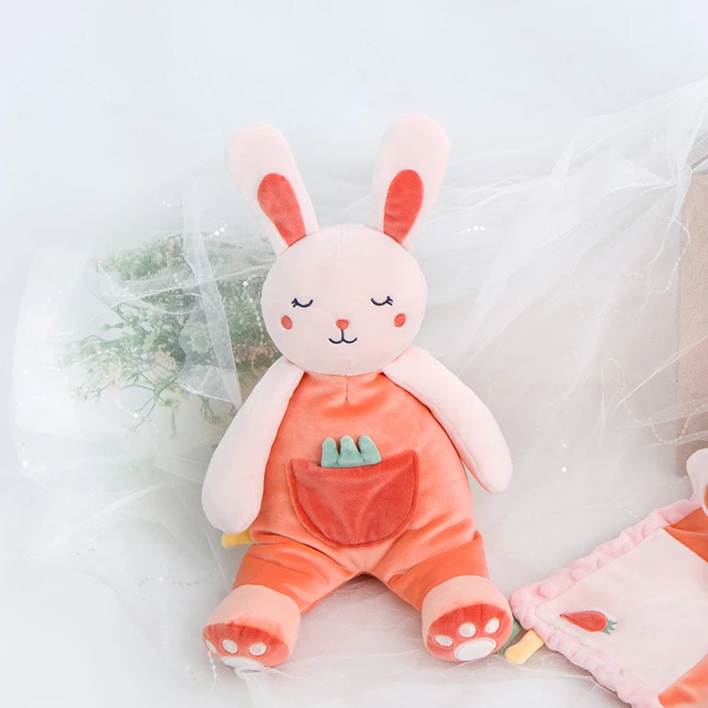 

Baby Infant Animals Soothe Appease Towel Comfort Toy Cute Rabbit Lion Elehant Stuffed Plush Toys Baby Sleeping Toys Baby Care