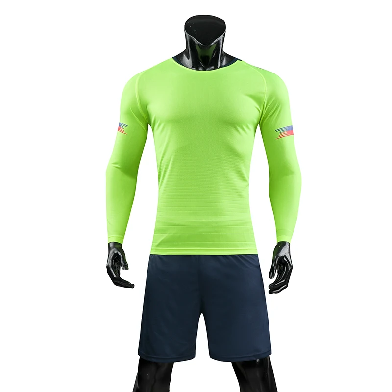 Мужская красная футбольная майка с длинным рукавом набор для взрослых