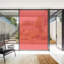 HOHOFILM 1,52x20 м рулон Красной декоративной оконной пленки клей тонированный стикер adesive для домашнего декора оконный оттенок 60''x65. 6ft