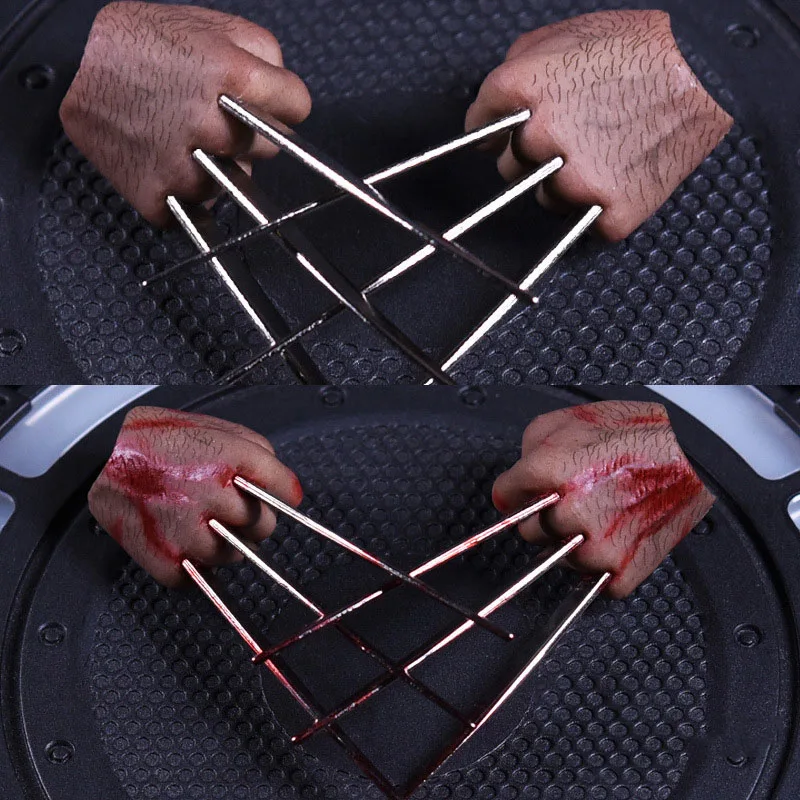 

1/6 Wolverine Claw Muscular Model Clenching PVC Alloy Steel Wolf Paw for 12" Action Figure Doll Accessories