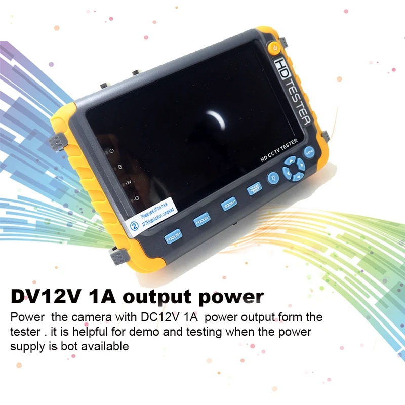  5 Inch Tft Lcd Hd 5Mp Tvi Ahd Cvi Cvbs Analog Security Camera Tester Monitor In One Cctv Tester Vga - 4.00005E+12