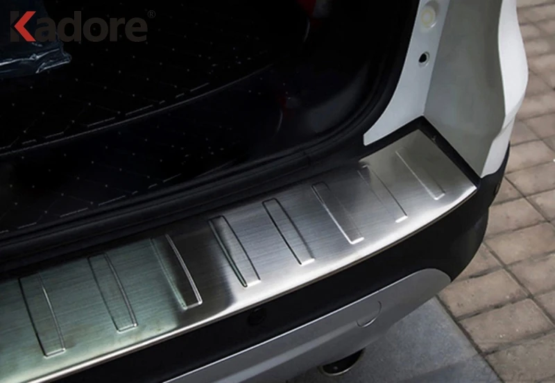 Нержавеющая сталь наружная Задняя Крышка багажника Бампер протектор накладки на пороги для езды на велосипеде для Ford Kuga Escape 2013
