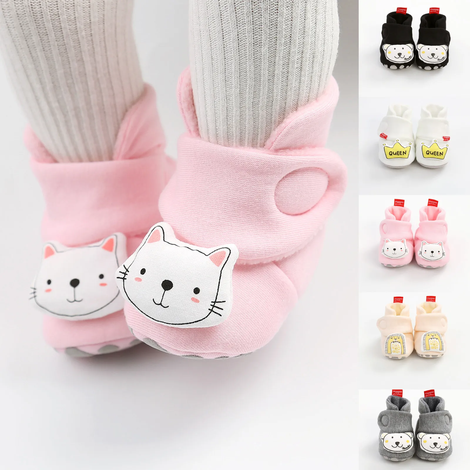 Newborn Baby Socks Toddler Anti-slip Socks Cartoon Unisex Cotton Socks YU 