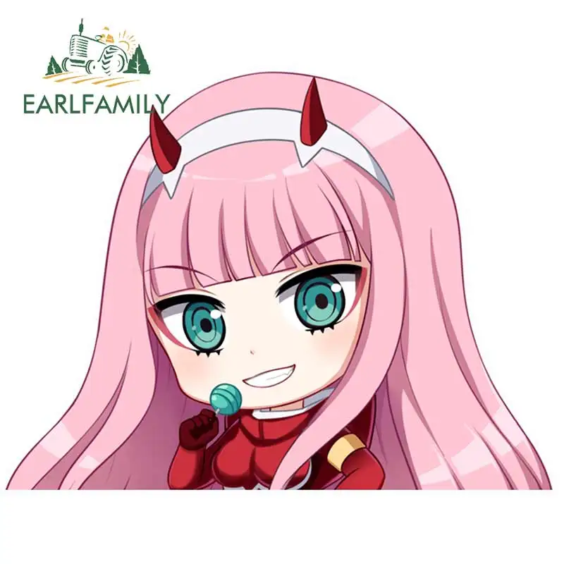 EARLFAMILY 13 см x 10 для любимого в Franxx Konosuba енотовая машина бампер окно наклейка