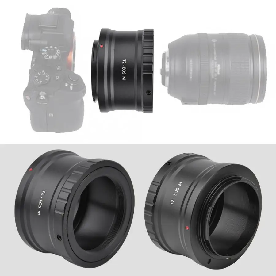 Металлическое кольцо-адаптер для объектива T2 телеобъектив для Canon EOS M Mount беззеркальная камера