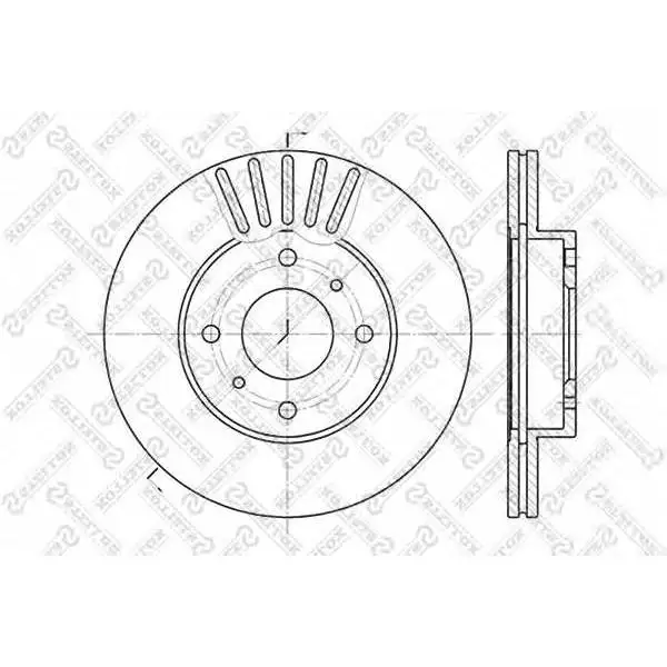 Disc brake front Nissan Primera 1.6/2.0/2.0D 88 STELLOX 6 | Автомобили и мотоциклы