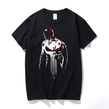 

The Defenders Daredevil Punisher T-Shirt Mash Up Sundry T-Shirt Unisex Soft Style Top Camisetas hombre T shirt Men Clothing 2019