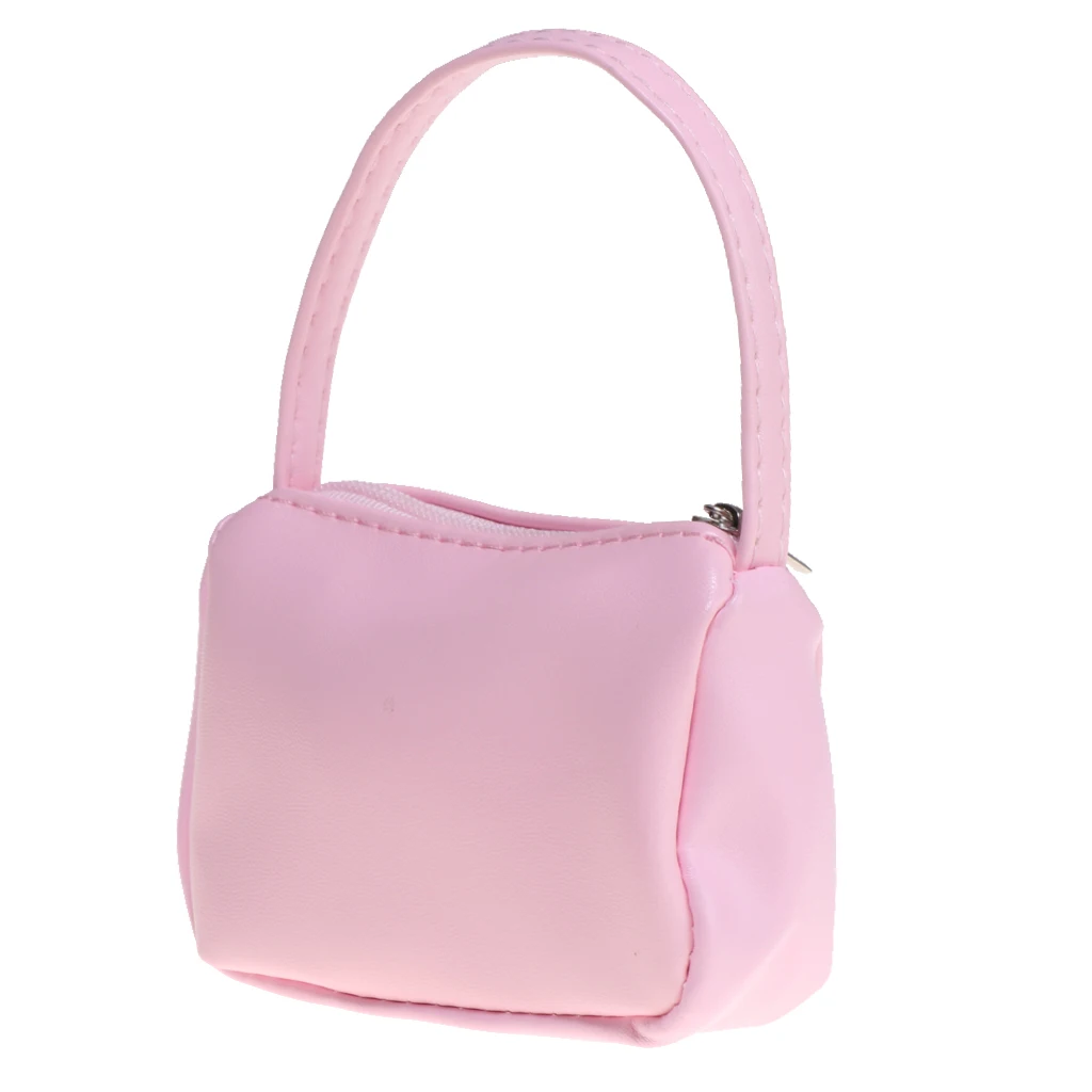 Stylish Pink Zipper Handbag Cloth Bag for 18inch American Doll  Doll Clothing