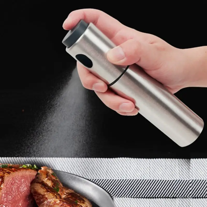 

Kitchen Tools Oil Spray Pump Oil Sprayer Pot Cooking Roast Bake Oil Bottle Tools Stainless Steel Spray Bottles Refillable Oil