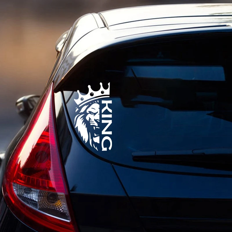 Regal Lion Vinyl Car Sticker - Waterproof Auto Decor