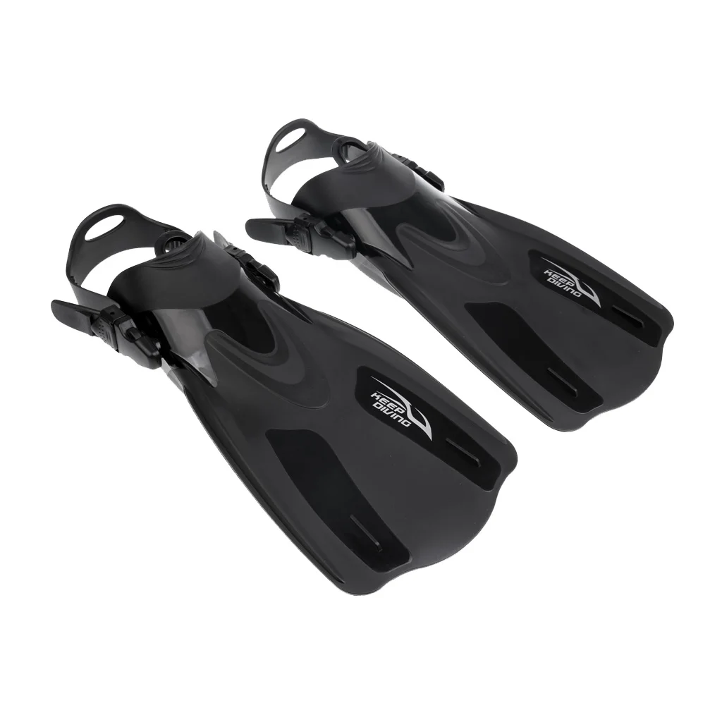 Professional Scuba Diving Swimming Snorkeling Fin Flippers with Mask & Dry Snorkel Full Combo Gear Set