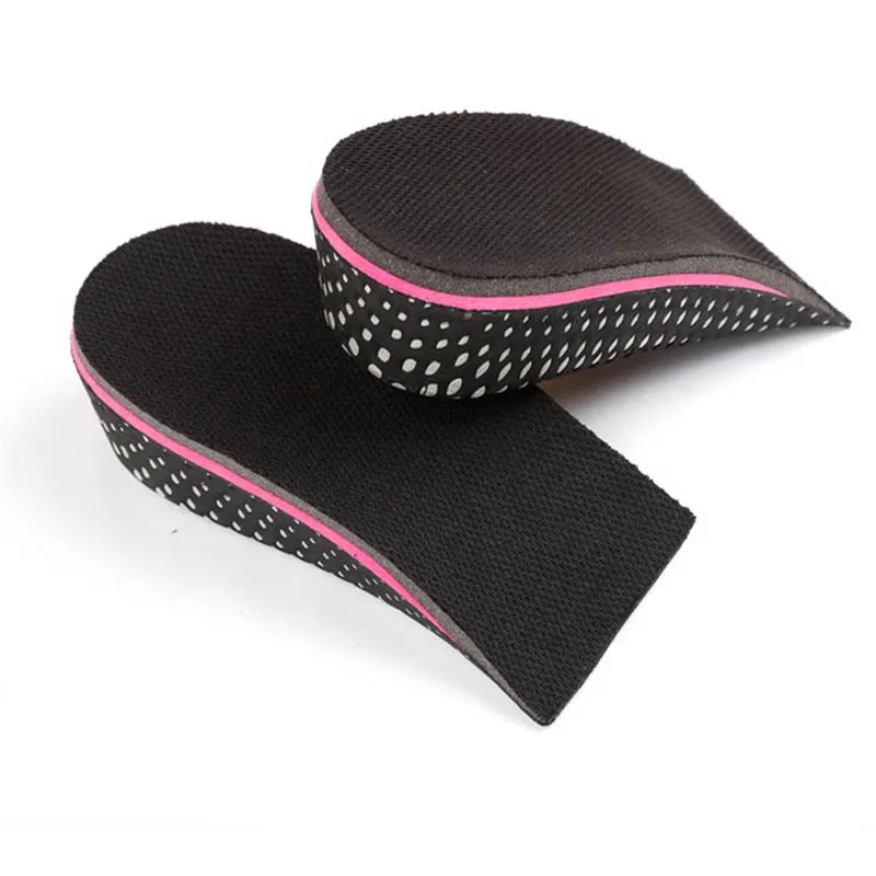 Half Length Memory Foam Height Increase Insole For Men Women Invisible Increased Lifting Inserts Shoe Lifts Elevator Insoles(2-5 cm - Цвет: Half Length