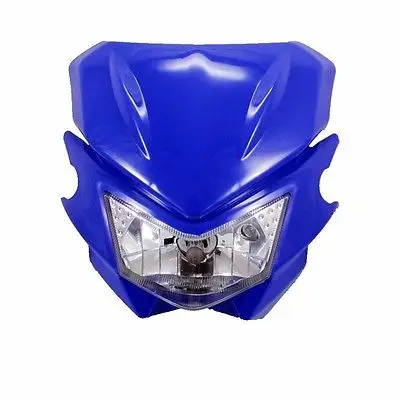 

Blue 35W Off Road Dirt Bike Headlight For Honda Kawasaki Suzuki Yamaha Streetfight