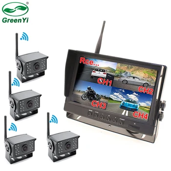 

GreenYi 1280x720 High Definition AHD Wireless Truck DVR Monitor 9" Night Vision Reverse Backup Recorder Wifi Camera For Bus Car