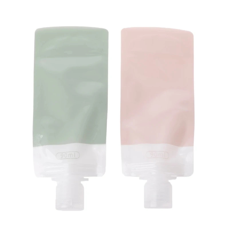

2Pcs/Set Portable Empty Lotion Shampoo Cosmetic Cream Container Bottle Bag X5XC