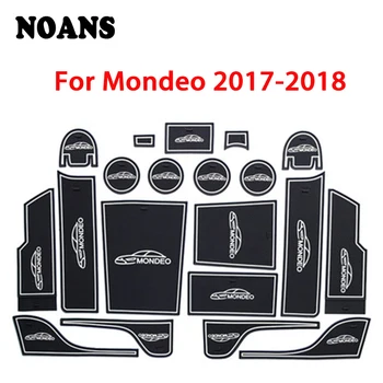 

Car Interior Cup Mat Door Gate Slot Pad Storage Box Mat For Ford Mondeo MK4 MK5 MK6 4 5 6 2017 2018 2019 2013-2016 2007-2012