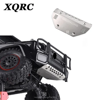 

XQRC Stainless steel metal front bumper guard for trx4 G500 trx6 Benz g63 bottom protection of 1 / 10 RC tracked vehicle