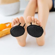 Для женщин Toeless полезные летние носки половина двора противоскользящие Heelless облегчение боли невидимый вкладыш палец передней лапы колодки Peds Уход за ногами
