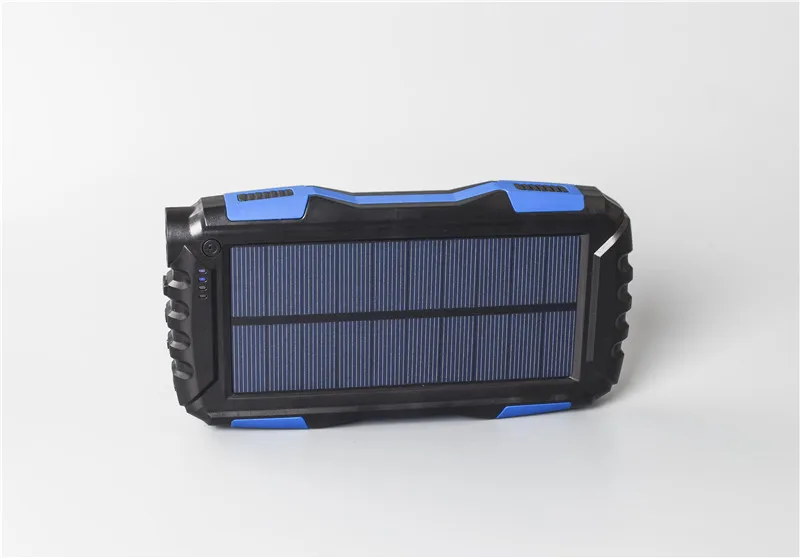 Зарядное устройство на солнечной батарее водонепроницаемое 30000 мАч зарядное устройство 2 USB Внешнее зарядное устройство для Xaiaomi Iphone huawei все телефон светодиодный повербанк