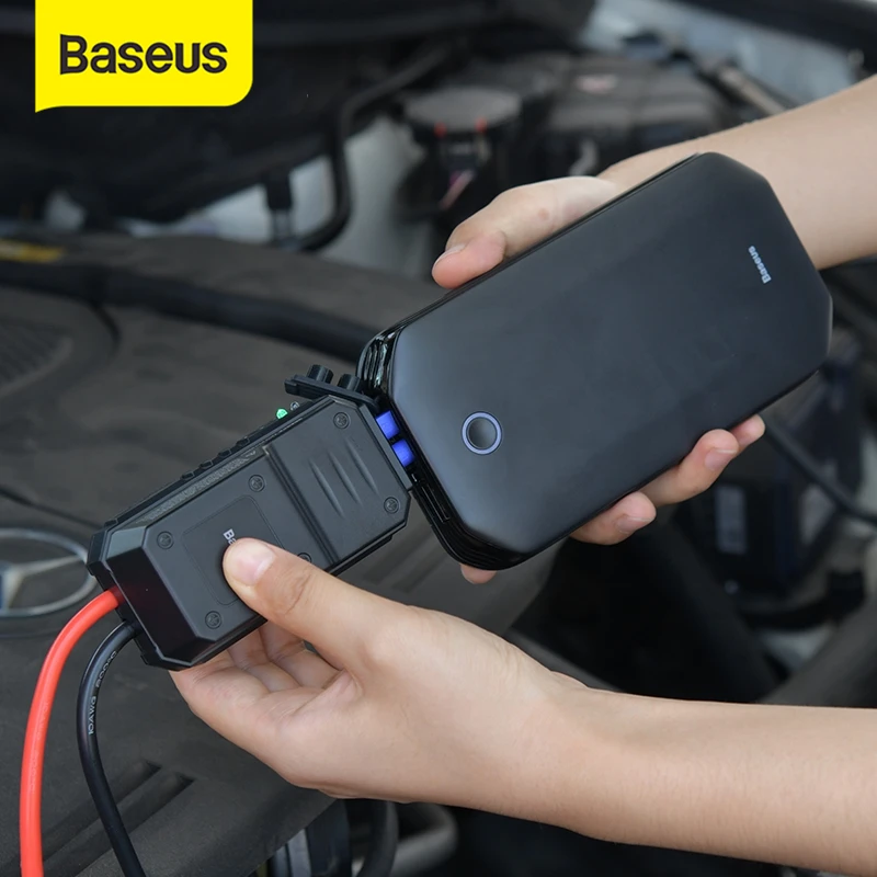 Baseus arrancador de baterias para automovil 12V 800A arrancador de coche auto car jump starter for 4.0L coche potencia de arranque arrancador bateria