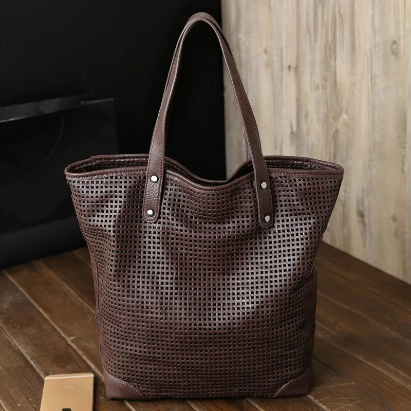 

Bag Women's One-shoulder Mobile Tide Bag European and American Style Hollow Tote Bags Torebki Damskie Sac A Main Femme Handbag