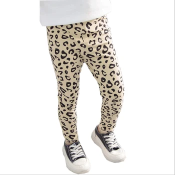 

Pudcoco Girl Leopard Print Leggings Trousers Stretch Cotton Pants Casual Girls Elastic Waist Pencil Pants 2-7Years