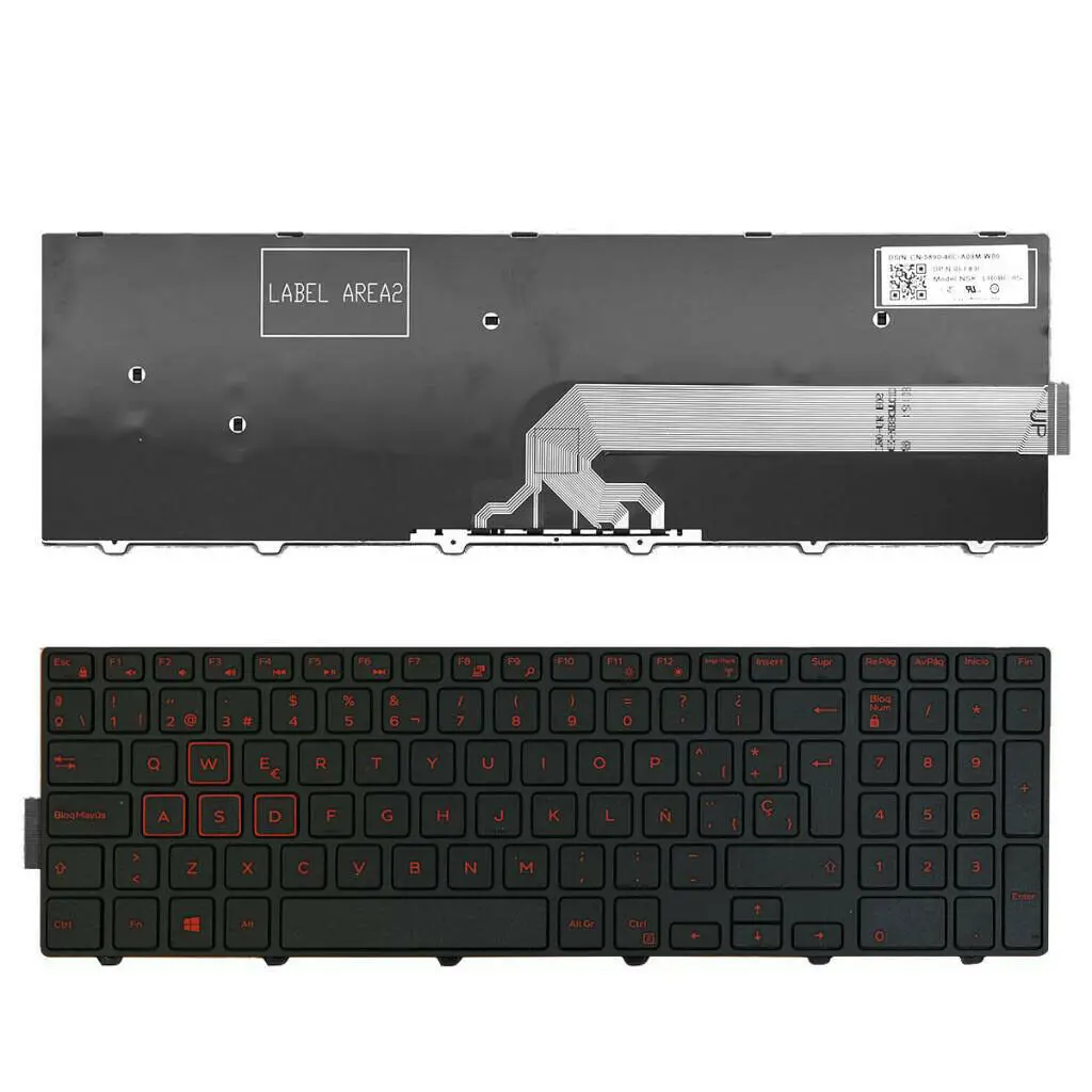 Для Dell Inspiron 15 7559 ноутбук испанская клавиатура Замена Teclado Черный SP