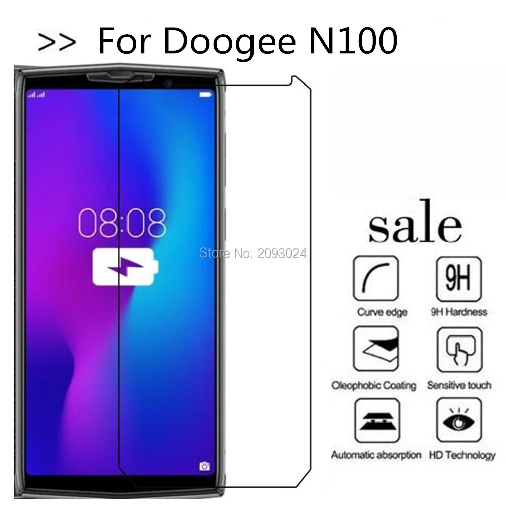 10 шт./лот закаленное стекло Для doogee n100 9h 2.5d Защитная пленка для экрана